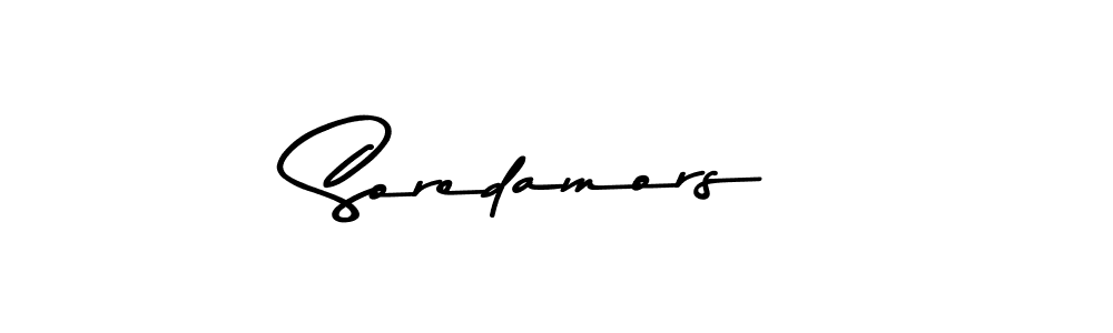 How to make Soredamors signature? Asem Kandis PERSONAL USE is a professional autograph style. Create handwritten signature for Soredamors name. Soredamors signature style 9 images and pictures png