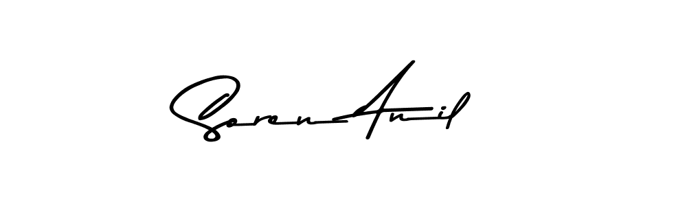 Asem Kandis PERSONAL USE is a professional signature style that is perfect for those who want to add a touch of class to their signature. It is also a great choice for those who want to make their signature more unique. Get Soren Anil name to fancy signature for free. Soren Anil signature style 9 images and pictures png