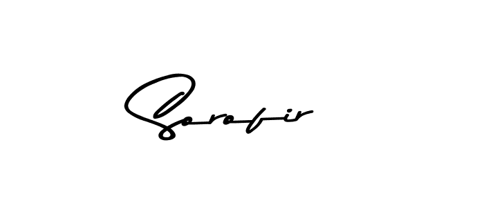 Sorofir stylish signature style. Best Handwritten Sign (Asem Kandis PERSONAL USE) for my name. Handwritten Signature Collection Ideas for my name Sorofir. Sorofir signature style 9 images and pictures png