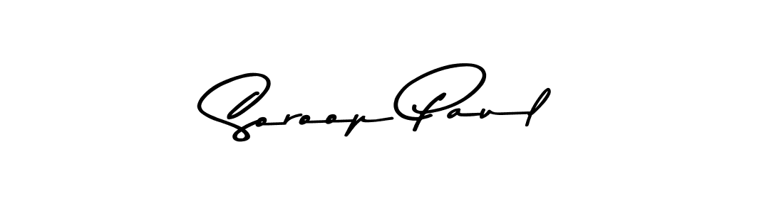 Create a beautiful signature design for name Soroop Paul. With this signature (Asem Kandis PERSONAL USE) fonts, you can make a handwritten signature for free. Soroop Paul signature style 9 images and pictures png