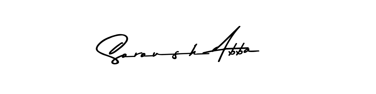 The best way (Asem Kandis PERSONAL USE) to make a short signature is to pick only two or three words in your name. The name Soroush Abba include a total of six letters. For converting this name. Soroush Abba signature style 9 images and pictures png