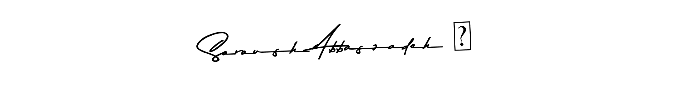 Soroush Abbaszadeh ツ stylish signature style. Best Handwritten Sign (Asem Kandis PERSONAL USE) for my name. Handwritten Signature Collection Ideas for my name Soroush Abbaszadeh ツ. Soroush Abbaszadeh ツ signature style 9 images and pictures png