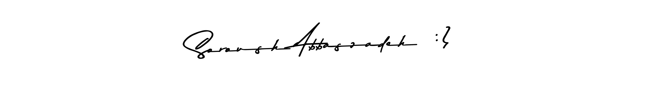 Soroush Abbaszadeh  :) stylish signature style. Best Handwritten Sign (Asem Kandis PERSONAL USE) for my name. Handwritten Signature Collection Ideas for my name Soroush Abbaszadeh  :). Soroush Abbaszadeh  :) signature style 9 images and pictures png