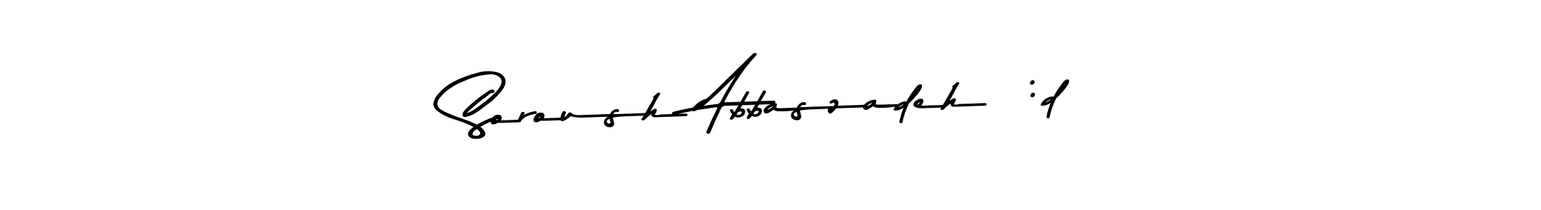 Create a beautiful signature design for name Soroush Abbaszadeh  :d. With this signature (Asem Kandis PERSONAL USE) fonts, you can make a handwritten signature for free. Soroush Abbaszadeh  :d signature style 9 images and pictures png