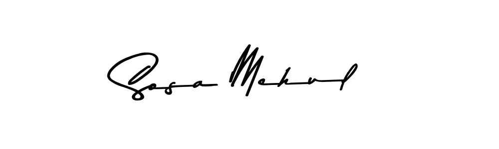 Sosa Mehul stylish signature style. Best Handwritten Sign (Asem Kandis PERSONAL USE) for my name. Handwritten Signature Collection Ideas for my name Sosa Mehul. Sosa Mehul signature style 9 images and pictures png