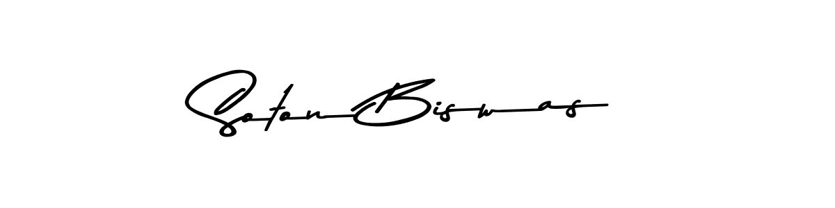 Here are the top 10 professional signature styles for the name Soton Biswas. These are the best autograph styles you can use for your name. Soton Biswas signature style 9 images and pictures png