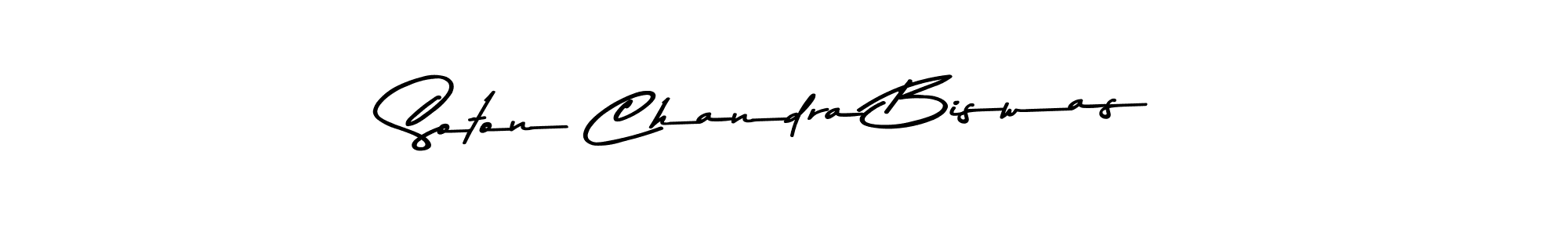 Create a beautiful signature design for name Soton Chandra Biswas. With this signature (Asem Kandis PERSONAL USE) fonts, you can make a handwritten signature for free. Soton Chandra Biswas signature style 9 images and pictures png