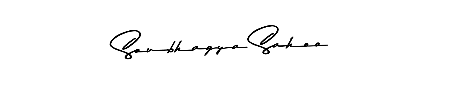 How to make Soubhagya Sahoo name signature. Use Asem Kandis PERSONAL USE style for creating short signs online. This is the latest handwritten sign. Soubhagya Sahoo signature style 9 images and pictures png