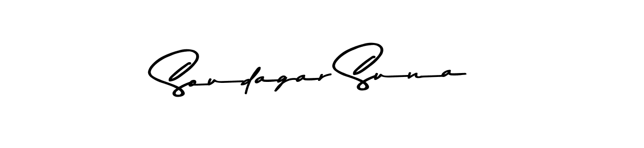 Design your own signature with our free online signature maker. With this signature software, you can create a handwritten (Asem Kandis PERSONAL USE) signature for name Soudagar Suna. Soudagar Suna signature style 9 images and pictures png