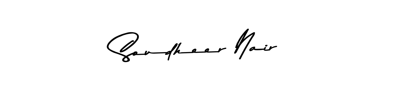 Soudheer Nair stylish signature style. Best Handwritten Sign (Asem Kandis PERSONAL USE) for my name. Handwritten Signature Collection Ideas for my name Soudheer Nair. Soudheer Nair signature style 9 images and pictures png