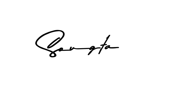 Design your own signature with our free online signature maker. With this signature software, you can create a handwritten (Asem Kandis PERSONAL USE) signature for name Sougta. Sougta signature style 9 images and pictures png