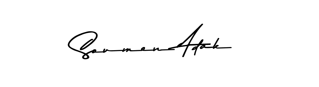 How to make Soumen Adak signature? Asem Kandis PERSONAL USE is a professional autograph style. Create handwritten signature for Soumen Adak name. Soumen Adak signature style 9 images and pictures png