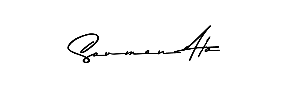 Design your own signature with our free online signature maker. With this signature software, you can create a handwritten (Asem Kandis PERSONAL USE) signature for name Soumen Ata. Soumen Ata signature style 9 images and pictures png