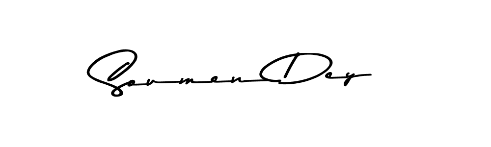 You should practise on your own different ways (Asem Kandis PERSONAL USE) to write your name (Soumen Dey) in signature. don't let someone else do it for you. Soumen Dey signature style 9 images and pictures png