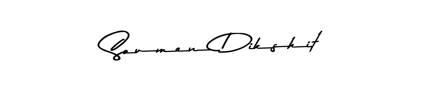 Use a signature maker to create a handwritten signature online. With this signature software, you can design (Asem Kandis PERSONAL USE) your own signature for name Soumen Dikshit. Soumen Dikshit signature style 9 images and pictures png