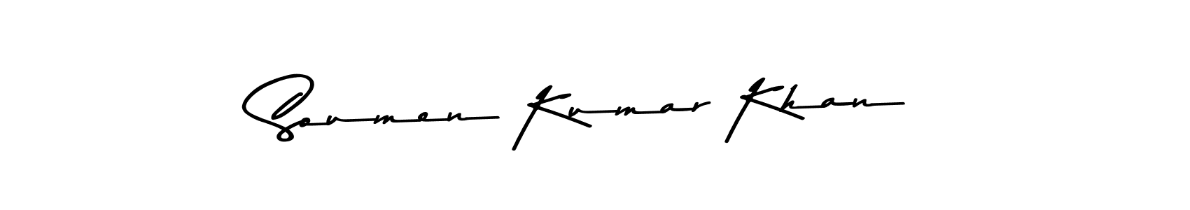 Use a signature maker to create a handwritten signature online. With this signature software, you can design (Asem Kandis PERSONAL USE) your own signature for name Soumen Kumar Khan. Soumen Kumar Khan signature style 9 images and pictures png