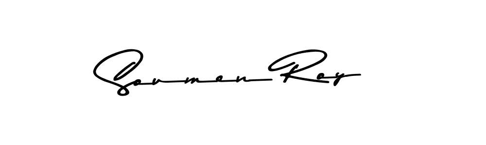 Make a beautiful signature design for name Soumen Roy. With this signature (Asem Kandis PERSONAL USE) style, you can create a handwritten signature for free. Soumen Roy signature style 9 images and pictures png