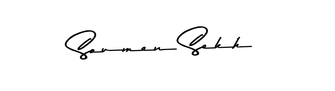 How to make Soumen Sekh signature? Asem Kandis PERSONAL USE is a professional autograph style. Create handwritten signature for Soumen Sekh name. Soumen Sekh signature style 9 images and pictures png