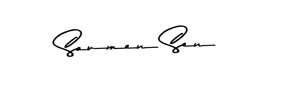 Use a signature maker to create a handwritten signature online. With this signature software, you can design (Asem Kandis PERSONAL USE) your own signature for name Soumen Sen. Soumen Sen signature style 9 images and pictures png