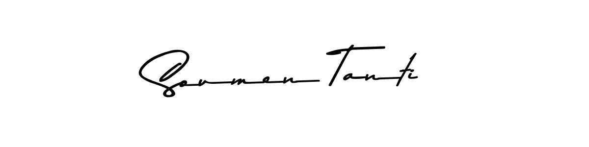 Soumen Tanti stylish signature style. Best Handwritten Sign (Asem Kandis PERSONAL USE) for my name. Handwritten Signature Collection Ideas for my name Soumen Tanti. Soumen Tanti signature style 9 images and pictures png