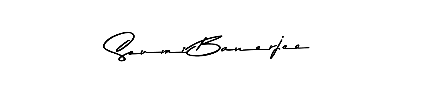 Create a beautiful signature design for name Soumi Banerjee. With this signature (Asem Kandis PERSONAL USE) fonts, you can make a handwritten signature for free. Soumi Banerjee signature style 9 images and pictures png