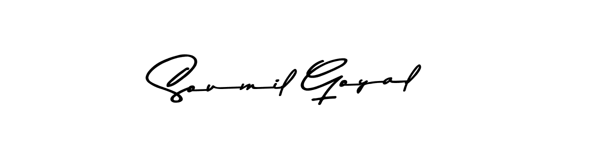 This is the best signature style for the Soumil Goyal name. Also you like these signature font (Asem Kandis PERSONAL USE). Mix name signature. Soumil Goyal signature style 9 images and pictures png