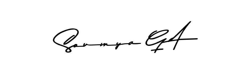 Similarly Asem Kandis PERSONAL USE is the best handwritten signature design. Signature creator online .You can use it as an online autograph creator for name Soumya G A. Soumya G A signature style 9 images and pictures png