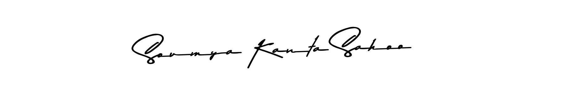 How to make Soumya Kanta Sahoo name signature. Use Asem Kandis PERSONAL USE style for creating short signs online. This is the latest handwritten sign. Soumya Kanta Sahoo signature style 9 images and pictures png