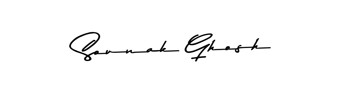 Design your own signature with our free online signature maker. With this signature software, you can create a handwritten (Asem Kandis PERSONAL USE) signature for name Sounak Ghosh. Sounak Ghosh signature style 9 images and pictures png