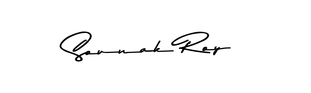 Design your own signature with our free online signature maker. With this signature software, you can create a handwritten (Asem Kandis PERSONAL USE) signature for name Sounak Roy. Sounak Roy signature style 9 images and pictures png