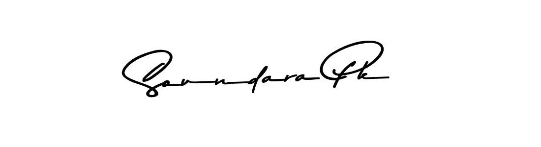 How to make Soundara Pk name signature. Use Asem Kandis PERSONAL USE style for creating short signs online. This is the latest handwritten sign. Soundara Pk signature style 9 images and pictures png