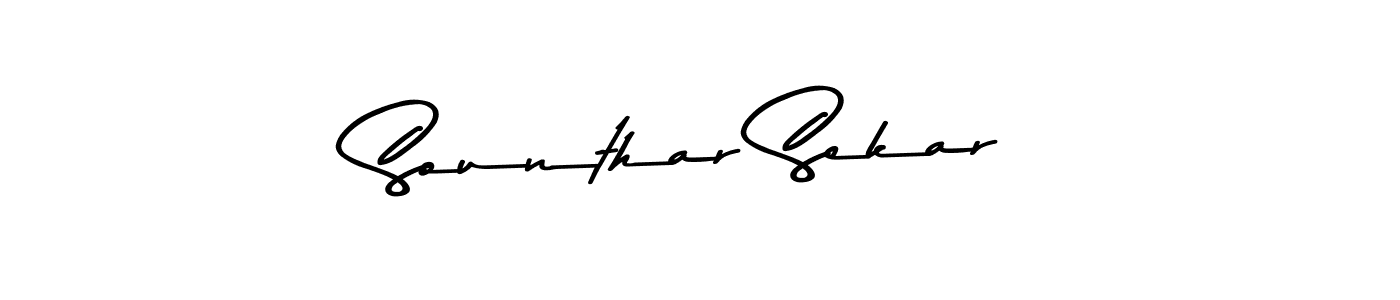 The best way (Asem Kandis PERSONAL USE) to make a short signature is to pick only two or three words in your name. The name Sounthar Sekar include a total of six letters. For converting this name. Sounthar Sekar signature style 9 images and pictures png