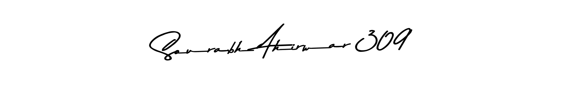 This is the best signature style for the Sourabh Ahirwar 309 name. Also you like these signature font (Asem Kandis PERSONAL USE). Mix name signature. Sourabh Ahirwar 309 signature style 9 images and pictures png