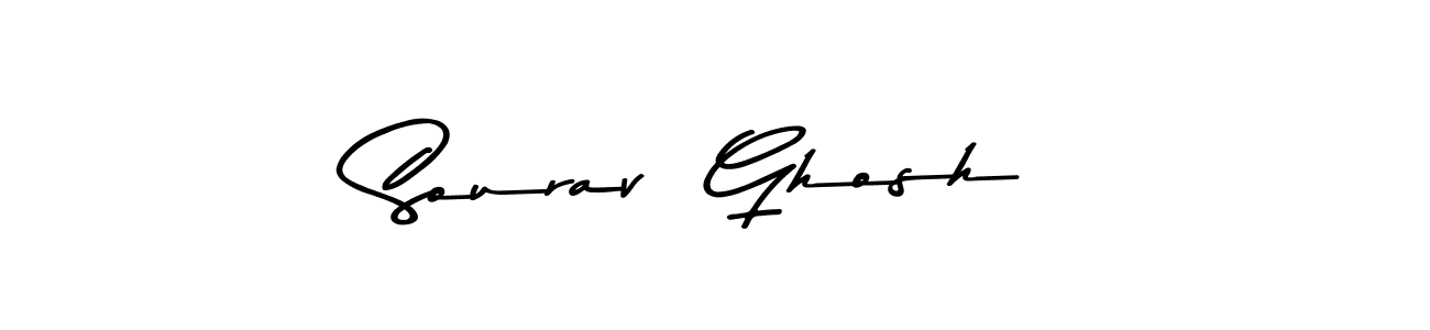 Make a beautiful signature design for name Sourav  Ghosh. With this signature (Asem Kandis PERSONAL USE) style, you can create a handwritten signature for free. Sourav  Ghosh signature style 9 images and pictures png