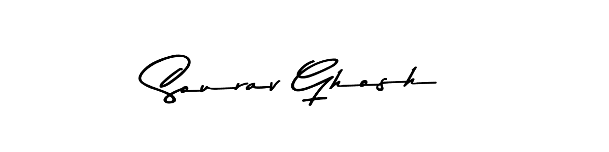 Create a beautiful signature design for name Sourav Ghosh. With this signature (Asem Kandis PERSONAL USE) fonts, you can make a handwritten signature for free. Sourav Ghosh signature style 9 images and pictures png