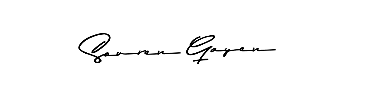 You should practise on your own different ways (Asem Kandis PERSONAL USE) to write your name (Souren Gayen) in signature. don't let someone else do it for you. Souren Gayen signature style 9 images and pictures png