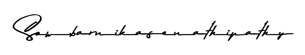 Transform the name Sowbarnikasenathipathy into a signature masterpiece using Asem Kandis PERSONAL USE font. Ideal for photographers, artists, and creators looking for watermarks. Sowbarnikasenathipathy signature style 9 images and pictures png