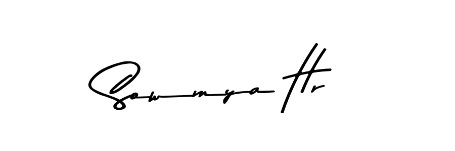 Make a beautiful signature design for name Sowmya Hr. Use this online signature maker to create a handwritten signature for free. Sowmya Hr signature style 9 images and pictures png