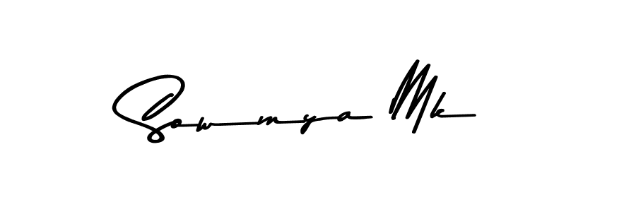 How to make Sowmya Mk signature? Asem Kandis PERSONAL USE is a professional autograph style. Create handwritten signature for Sowmya Mk name. Sowmya Mk signature style 9 images and pictures png