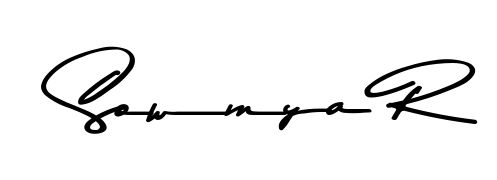 Get inspired by this graceful Asem Kandis PERSONAL USE signature style for name Sowmya R. Smooth loops and balanced proportions for everyday use. Sowmya R signature style 9 images and pictures png