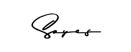 Transform the name Soyes into a signature masterpiece using Asem Kandis PERSONAL USE font. Ideal for photographers, artists, and creators looking for watermarks. Soyes signature style 9 images and pictures png
