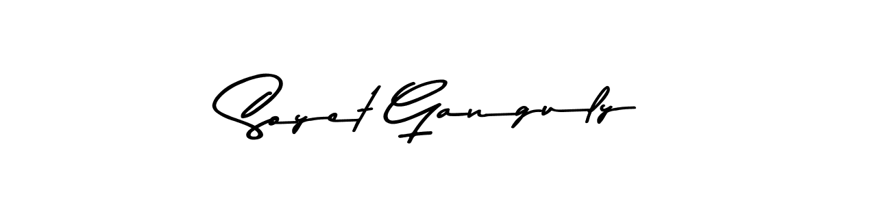 Design your own signature with our free online signature maker. With this signature software, you can create a handwritten (Asem Kandis PERSONAL USE) signature for name Soyet Ganguly. Soyet Ganguly signature style 9 images and pictures png