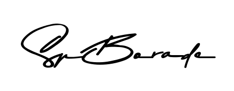 Discover how Sp Borade looks in an executive cursive font (Asem Kandis PERSONAL USE). Perfect for legal documents, invoices, and certificates. Sp Borade signature style 9 images and pictures png