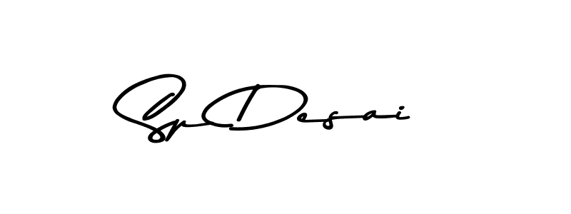 How to make Sp Desai signature? Asem Kandis PERSONAL USE is a professional autograph style. Create handwritten signature for Sp Desai name. Sp Desai signature style 9 images and pictures png