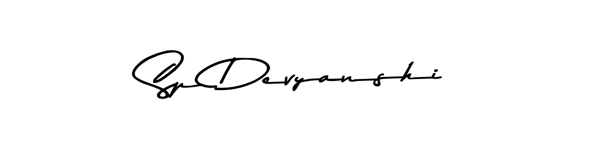 Sp Devyanshi stylish signature style. Best Handwritten Sign (Asem Kandis PERSONAL USE) for my name. Handwritten Signature Collection Ideas for my name Sp Devyanshi. Sp Devyanshi signature style 9 images and pictures png