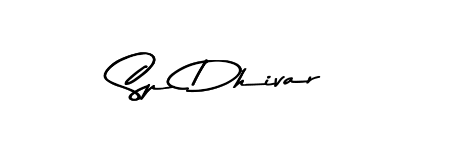 Make a beautiful signature design for name Sp Dhivar. With this signature (Asem Kandis PERSONAL USE) style, you can create a handwritten signature for free. Sp Dhivar signature style 9 images and pictures png