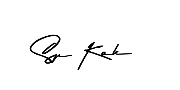 if you are searching for the best signature style for your name Sp Kok. so please give up your signature search. here we have designed multiple signature styles  using Asem Kandis PERSONAL USE. Sp Kok signature style 9 images and pictures png