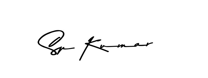Create a beautiful signature design for name Sp Kumar. With this signature (Asem Kandis PERSONAL USE) fonts, you can make a handwritten signature for free. Sp Kumar signature style 9 images and pictures png