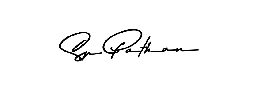 How to make Sp Pathan name signature. Use Asem Kandis PERSONAL USE style for creating short signs online. This is the latest handwritten sign. Sp Pathan signature style 9 images and pictures png