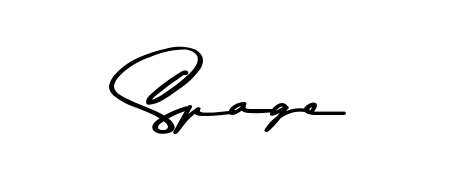 Design your own signature with our free online signature maker. With this signature software, you can create a handwritten (Asem Kandis PERSONAL USE) signature for name Spage. Spage signature style 9 images and pictures png